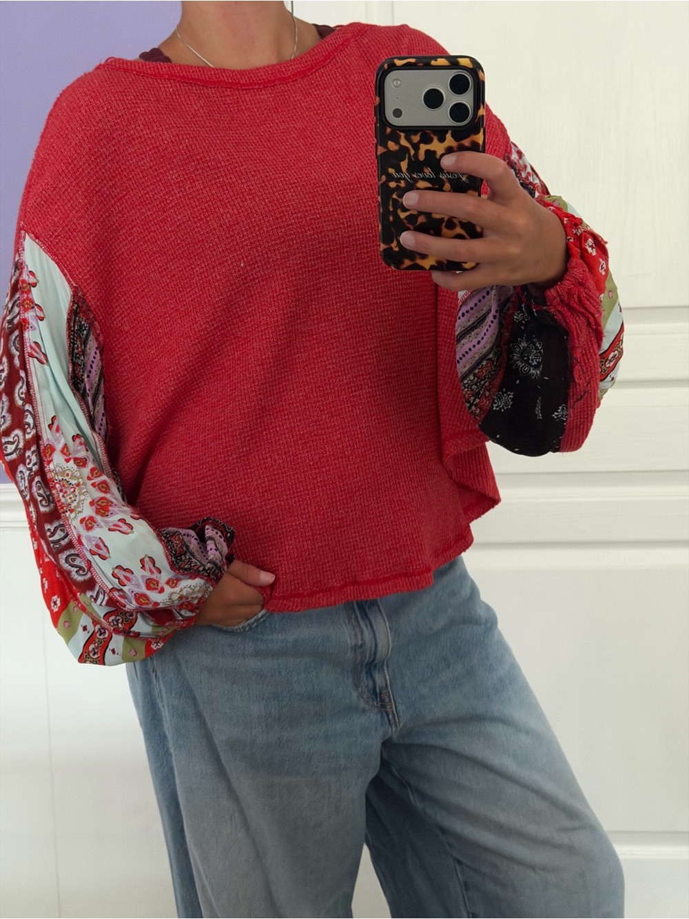 Freepeople Waffle Knit Sweater